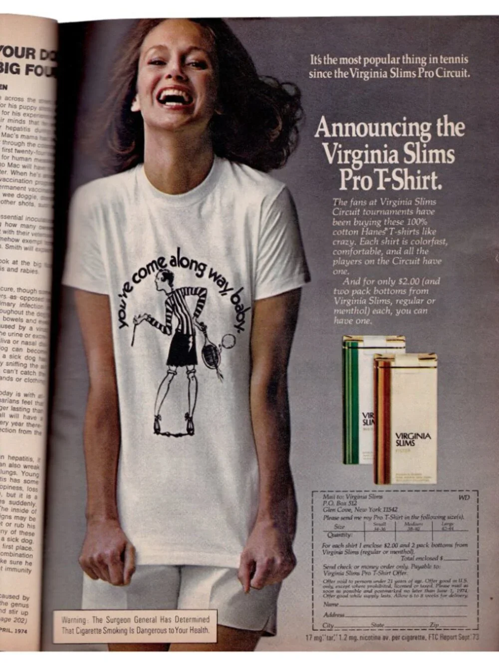 1974 Woman's Day Magazine JFK Jackie Kennedy Rose Kennedy Vintage Ads April